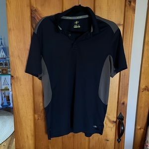 Mens blue polo shirt.